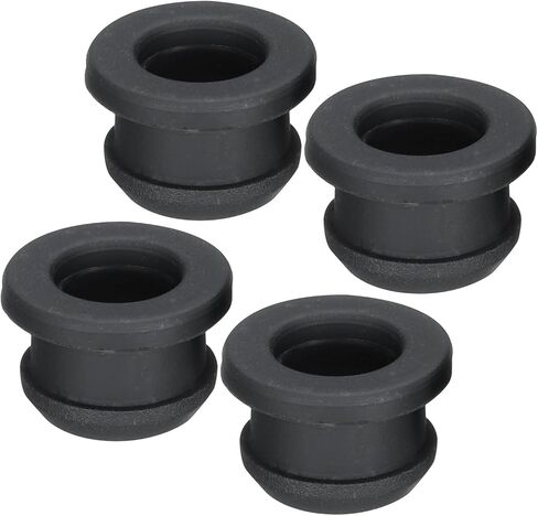 MECCANIXITY 4Pcs Snap Rubber Grommet Plug Mount Dia 11.5mm ID 8.5mm Seal Anti-Scratch for Electrical Box Cable Pipe Black in Saudi Arabia