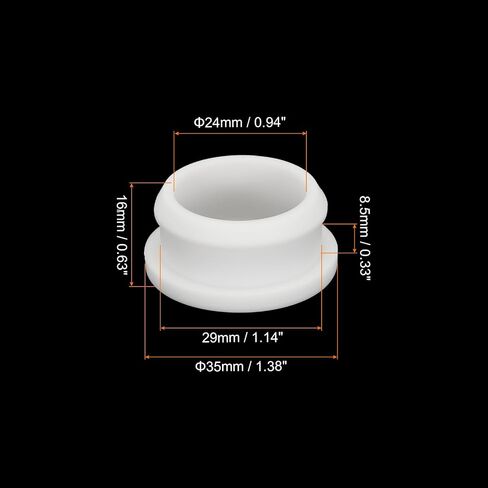 MECCANIXITY 4Pcs Snap Rubber Grommet Plug Mount Dia 11.5mm ID 8.5mm Seal Anti-Scratch for Electrical Box Cable Pipe Black in Saudi Arabia