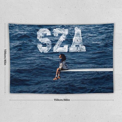 BeeestTapestry S-Z-A نسيج ألبوم المغني نسيج جمالي لغرفة النوم مفروشات جمالية ديكور جدار معلق لغرفة المعيشة 40 بوصة × 60 بوصة in Kuwait