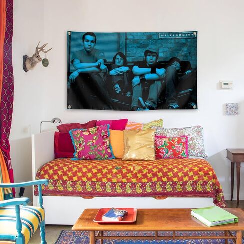 موسيقى الروك باند فال العاطفية المتشددين المفروشات الموسيقية 3 × 5FT غرفة نوم استوديو بار جدار النادي الموسيقي in Saudi Arabia
