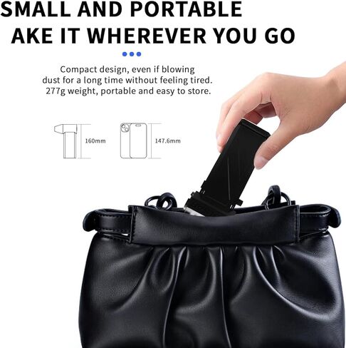 منفضة هواء كهربائية قوية من كوموكس مع شعلة - سرعة عالية 140000 دورة في الدقيقة، مستويات تدفق هواء قابلة للتعديل، تحل محل منفاخ الهواء المضغوط الذي يمكن إعادة شحنه لتنظيف لوحات مفاتيح الكمبيوتر والسيارات الخارجية والمنزل in Kuwait