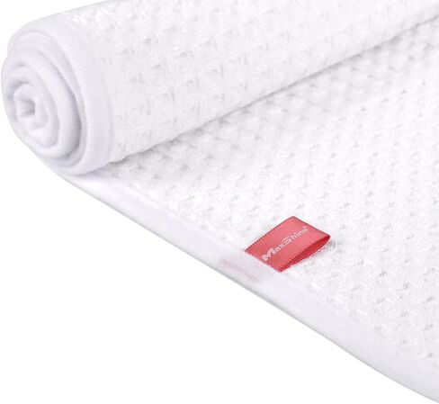 Maxshine Waffle Towel (400GSM) - Professional Microfiber Towels for Car Windows, Mirrors & Delicate Car Surface, Drying Car Towels, Microfiber Cleaning Cloth - Auto Detailing, 1 Pack, 24" x 36" in Saudi Arabia