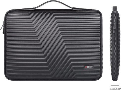 DOMISO 17 inch Laptop Sleeve with Handle Shockproof Waterproof EVA Protective Case for 17.3" Dell/MSI GS73VR Stealth Pro/IdeaPad 320 321/HP Envy 17/LG Gram 17"/ROG Strix GL702VS in Saudi Arabia