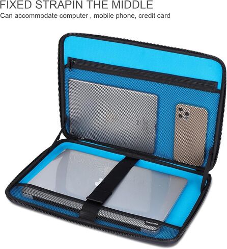 DOMISO 17 inch Laptop Sleeve with Handle Shockproof Waterproof EVA Protective Case for 17.3" Dell/MSI GS73VR Stealth Pro/IdeaPad 320 321/HP Envy 17/LG Gram 17"/ROG Strix GL702VS in Saudi Arabia