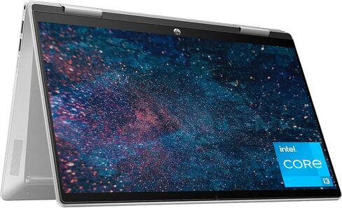 كمبيوتر محمول HP Pavilion x360 مقاس 14 بوصة، شاشة لمس FHD، الجيل الثالث عشر Intel Core i3-1315U، ذاكرة الوصول العشوائي 8 جيجابايت، 256 جيجابايت SSD، Intel UHD Graphics، Windows 11 Home، 14-ek1099nr (2024) in Kuwait