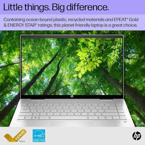 كمبيوتر محمول HP Pavilion x360 مقاس 14 بوصة، شاشة لمس FHD، الجيل الثالث عشر Intel Core i3-1315U، ذاكرة الوصول العشوائي 8 جيجابايت، 256 جيجابايت SSD، Intel UHD Graphics، Windows 11 Home، 14-ek1099nr (2024) in Kuwait