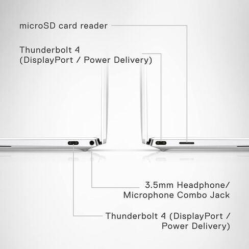 لاب توب ديل XPS 13 9310 - شاشة لمس 13.4 بوصة OLED 3.5K (3456x2160)، انتل كور i7-11195G7، 16 جيجا LPDDR4x، 512 جيجا اس اس دي، Intel Iris Xe Graphics، دعم ممتاز لمدة عام، ويندوز 11 هوم - فضي in Saudi Arabia