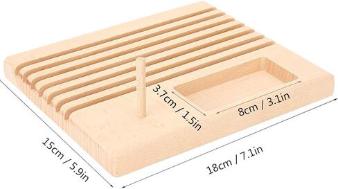 Fdit Wooden Quilting Ruler Rack DIY Spool Holder Rack Storage Organizer Sewing Tool for Knitting and Crafts DIY Sewing in Saudi Arabia