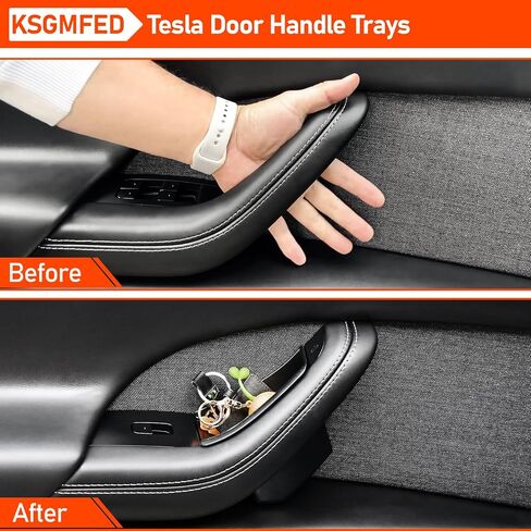 2PCS Door Storage Trays for Tesla Model X 2024 2023 2022,Door Tray Pockets Organizer Compatible for Tesla Model X Accessories,Protector Side Storage Interior Accessories in Saudi Arabia