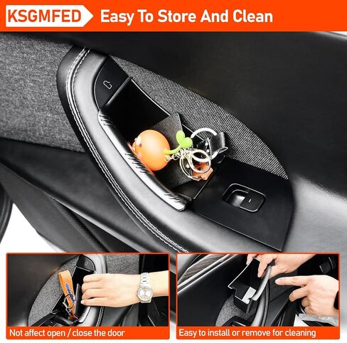 2PCS Door Storage Trays for Tesla Model X 2024 2023 2022,Door Tray Pockets Organizer Compatible for Tesla Model X Accessories,Protector Side Storage Interior Accessories in Saudi Arabia