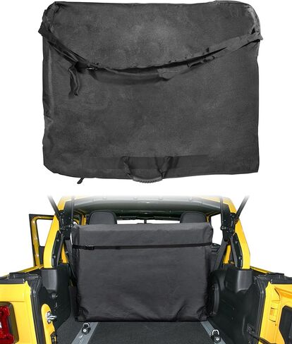 وحدة تخزين Zlirfy ذات السطح الصلب، حقيبة تخزين علوية صلبة للوحة حرية السيارات مع مقبض حمل، حقيبة تخزين لوحة حرية ناعمة متعددة الجيوب، متوافقة مع JK JKU JL JLU 2020-2022 JT in Kuwait