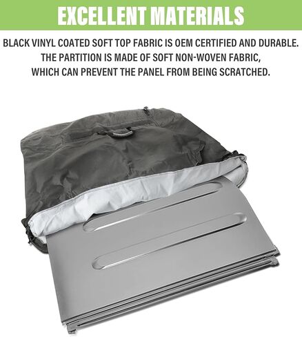 وحدة تخزين Zlirfy ذات السطح الصلب، حقيبة تخزين علوية صلبة للوحة حرية السيارات مع مقبض حمل، حقيبة تخزين لوحة حرية ناعمة متعددة الجيوب، متوافقة مع JK JKU JL JLU 2020-2022 JT in Kuwait