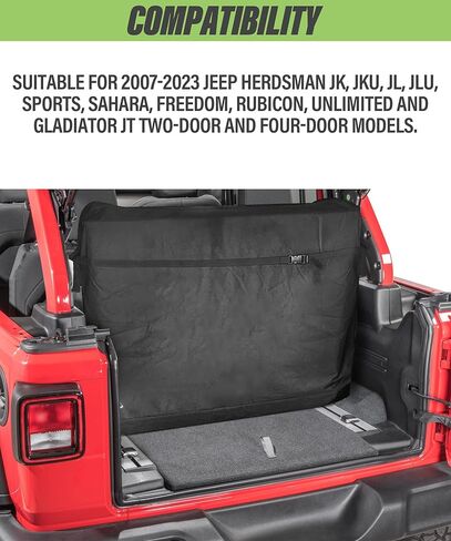 وحدة تخزين Zlirfy ذات السطح الصلب، حقيبة تخزين علوية صلبة للوحة حرية السيارات مع مقبض حمل، حقيبة تخزين لوحة حرية ناعمة متعددة الجيوب، متوافقة مع JK JKU JL JLU 2020-2022 JT in Kuwait