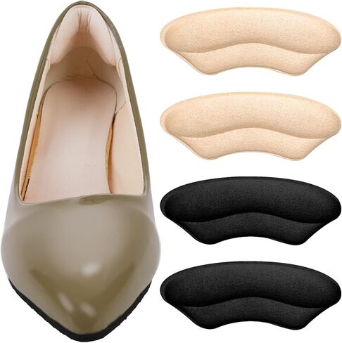 بطانات للكعب، واقيات للتجاعيد، زوجان من وسائد الوقاية من البثور، من جلد الغزال، أحذية كبيرة جدًا، مقابض حشو، نعال داخلية عالية، بطانة حماية للظهر، ملحقات للنساء والرجال (متعددة الألوان) in Kuwait