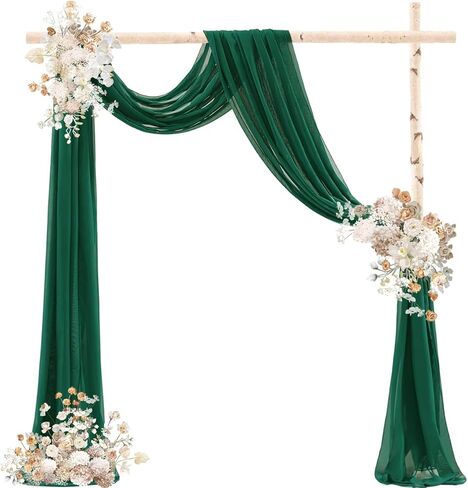 DeZerlor Wedding Draping Fabric Navy Blue Drapes for Backdrop | 29"x20FT, Sheer Curtains for Romantic Bridal Baby Shower Decorations Ceremony Birthday Party Outdoor Events in Saudi Arabia