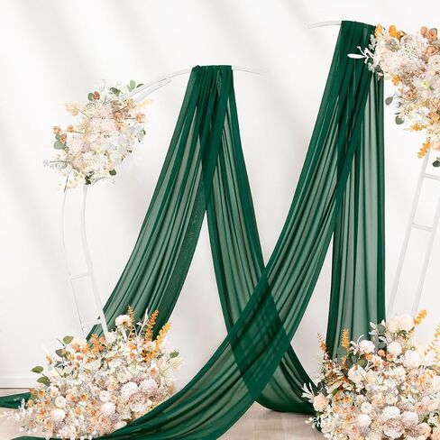 DeZerlor Wedding Draping Fabric Navy Blue Drapes for Backdrop | 29"x20FT, Sheer Curtains for Romantic Bridal Baby Shower Decorations Ceremony Birthday Party Outdoor Events in Saudi Arabia
