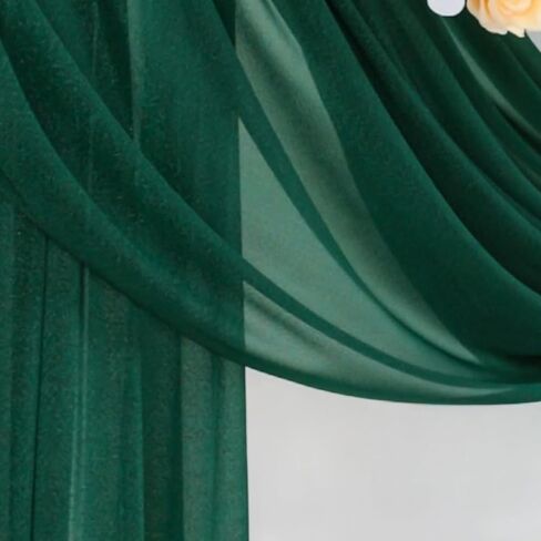 DeZerlor Wedding Draping Fabric Navy Blue Drapes for Backdrop | 29"x20FT, Sheer Curtains for Romantic Bridal Baby Shower Decorations Ceremony Birthday Party Outdoor Events in Saudi Arabia