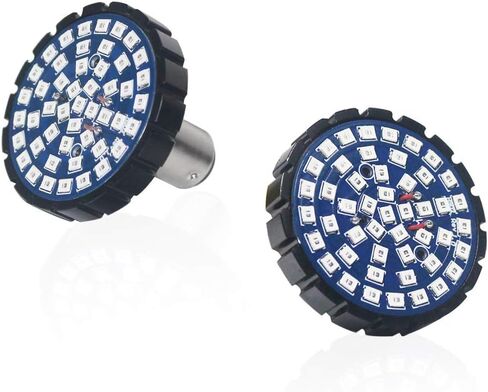 2-Inch White/Amber Switchback Motorcycle 1157 2357 2057 7528 BAY15D LED Front Turn Signal Light Bulbs For Harley Davidson,Full Can-bus No Hyper Flash No Resistor Required Replacements in Saudi Arabia