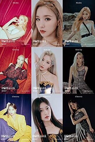 MONTHLY GIRL LOONA & 4th Mini Album Kihno Kit إصدار Air-Kit+1p عنوان وبطاقة ائتمان +1p بطاقة بريدية +26p PhotoCard +Message PhotoCard مجموعة + تتبع Kpop مختوم in Saudi Arabia