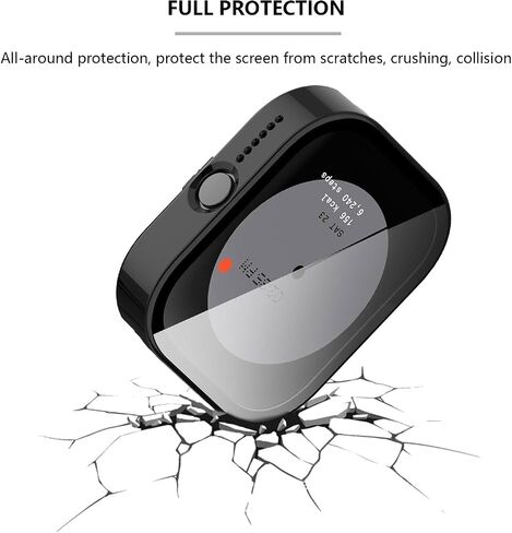 [4-Pack] Case with Tempered Glass Screen Protector Compatible with CMF by Nothing - CMF Watch Pro, Bumper Full Coverage Protective Hard PC Cases Face Cover for CMF Watch Pro (D395) in Saudi Arabia