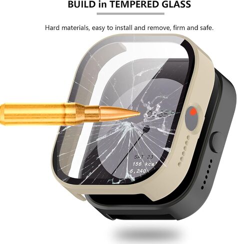 [4-Pack] Case with Tempered Glass Screen Protector Compatible with CMF by Nothing - CMF Watch Pro, Bumper Full Coverage Protective Hard PC Cases Face Cover for CMF Watch Pro (D395) in Saudi Arabia
