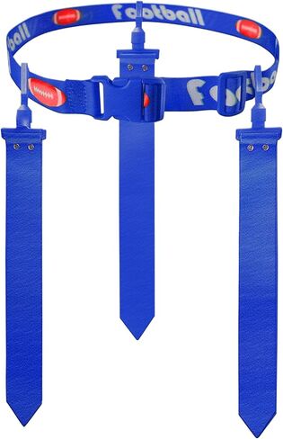 Axlksia Flag Football Belts, Flag Football Set for Kids Youth and Adults, Flag Football Flags for Player Training Competition (Blue) in Saudi Arabia