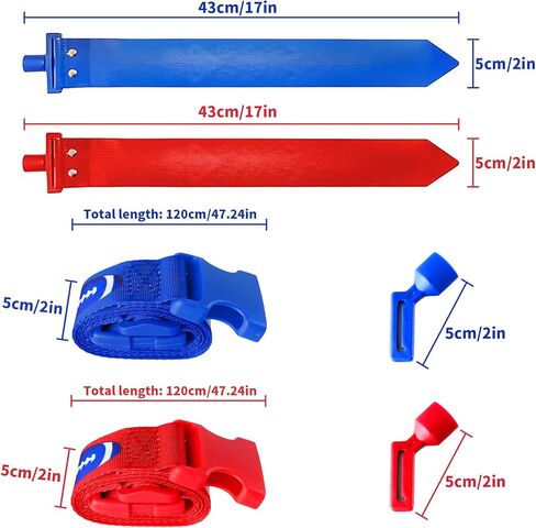 Axlksia Flag Football Belts, Flag Football Set for Kids Youth and Adults, Flag Football Flags for Player Training Competition (Blue) in Kuwait