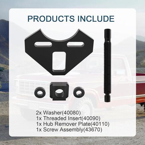مجموعة أدوات لوحة إزالة المحور المجمد RALBDX 40100 متوافقة مع معظم مجموعات محور العروة 5 6 8 الموجودة على الشاحنات أو السيارات in Kuwait