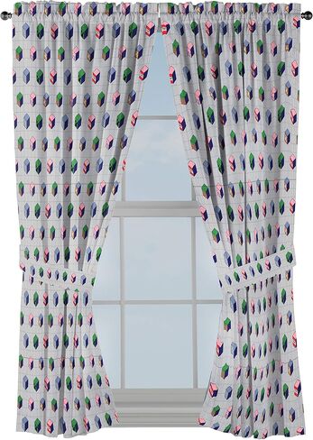 Jay Franco Minecraft Genda Iso Animals 63" inch Drapes - Beautiful Room Décor & Easy Set Up, Bedding Features Creeper & TNT - Curtains Include 2 Tiebacks, 4 Piece Set (Official Minecraft Product) in Saudi Arabia
