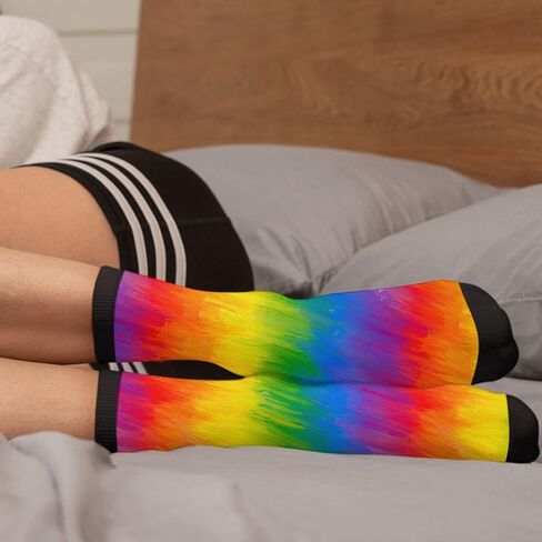 Casual Unisex Novelty Fun Crew Socks Fashion Comfortable Men And Women Crazy Dress Socks in Saudi Arabia