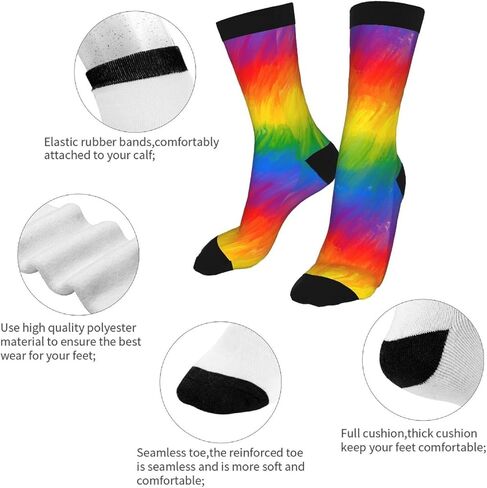 Casual Unisex Novelty Fun Crew Socks Fashion Comfortable Men And Women Crazy Dress Socks in Saudi Arabia