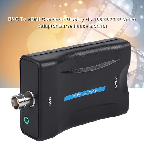 محول BNC إلى HDMI، أنثى CVBS BNC HDMI موصل محوري مركب BNC إدخال الصوت إلى صندوق محول إخراج HDMI نقل محوري فيديو تناظري لكاميرا الأمان وشاشة CCTV وجهاز عرض DVR للكمبيوتر in Kuwait