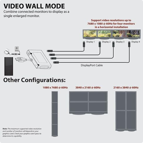 Tripp Lite 2-Port DisplayPort Multi-Stream Transport (MST) Hub, DP 1.2, 4K x 2K UHD (B156-002-V2) in Saudi Arabia