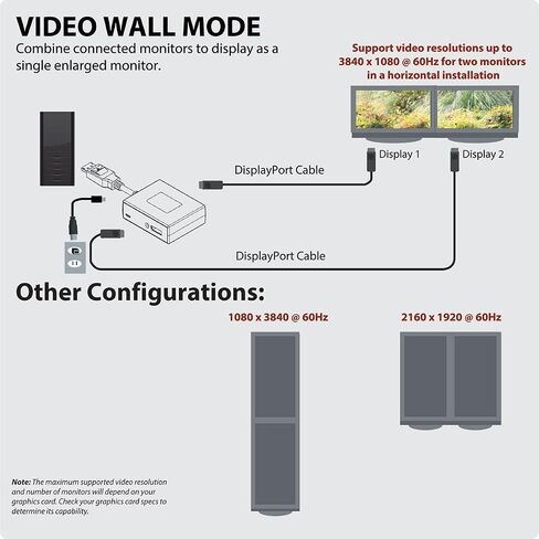 جهاز تريب لايت مزود بمنفذين DisplayPort Multi-Stream Transport (MST)، DP 1.2، 4K x 2K UHD (B156-002-V2) in Saudi Arabia