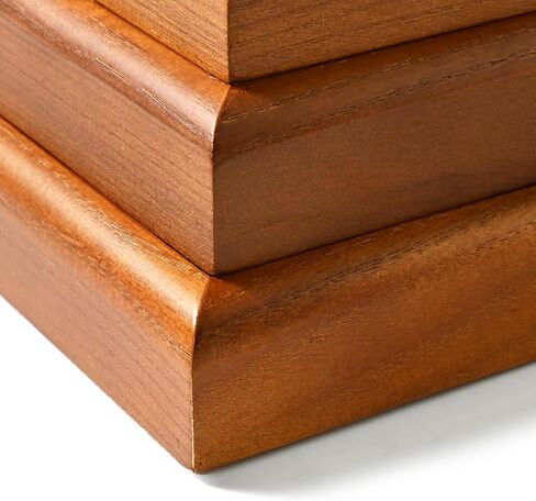 Oirlv Solid Wood 12 Grid Jewelry Organizer Tray Jewelry Drawer Organizer for Rings Earrings Storage Display（Black） in Kuwait