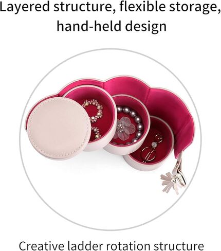 صينية مجوهرات فلاندو ميلر (5 في 1 - رمادي) + علبة مجوهرات صغيرة فياجيو (رمادي) in Kuwait