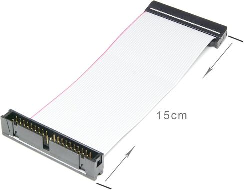 كابل تمديد RIITOP IDE ذكر إلى أنثى 40PIN IDE شريط سلك لـ 3.5 بوصة PATA HDD 15 سم (6 بوصة، 2 حزمة) in Kuwait