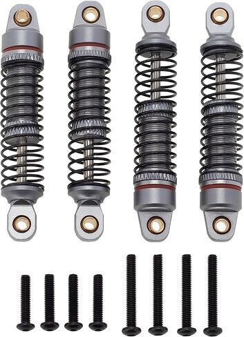 MEUS Racing TRX4M Links 55mm Shock Absorber Driveshaft Kit for TRX4M Defender Bronco K10 F150 1/18 RC Crawler Upgrades Parts, Titanium in Saudi Arabia