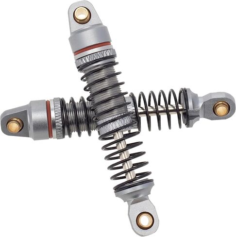 MEUS Racing TRX4M Links 55mm Shock Absorber Driveshaft Kit for TRX4M Defender Bronco K10 F150 1/18 RC Crawler Upgrades Parts, Titanium in Saudi Arabia