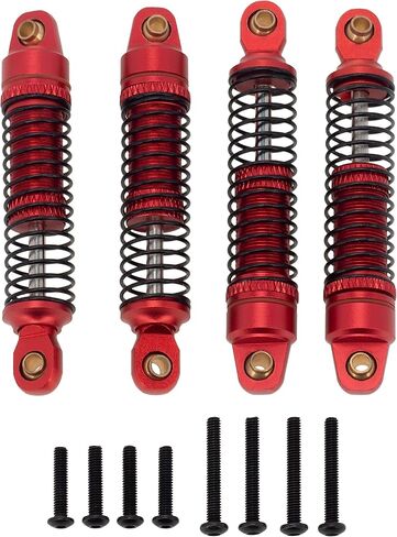 MEUS Racing TRX4M Links 55mm Shock Absorber Driveshaft Kit for TRX4M Defender Bronco K10 F150 1/18 RC Crawler Upgrades Parts, Titanium in Saudi Arabia