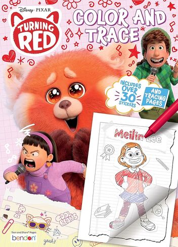 Disney Pixar Turning Red 48 Page Color and Trace Coloring Book 52732 in Saudi Arabia