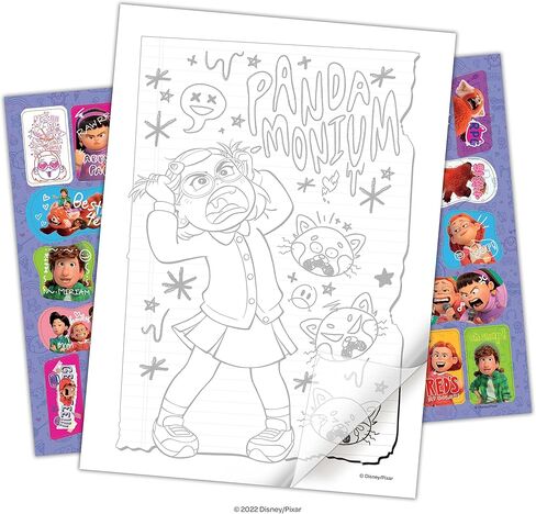 Disney Pixar Turning Red 48 Page Color and Trace Coloring Book 52732 in Saudi Arabia