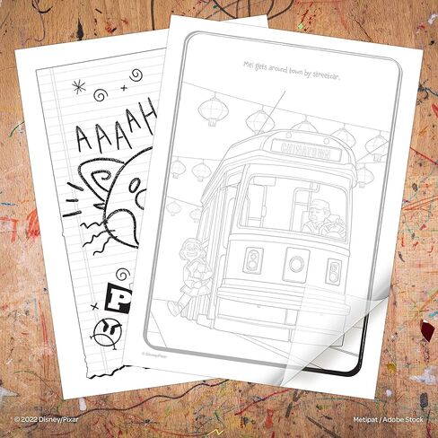 Disney Pixar Turning Red 48 Page Color and Trace Coloring Book 52732 in Saudi Arabia