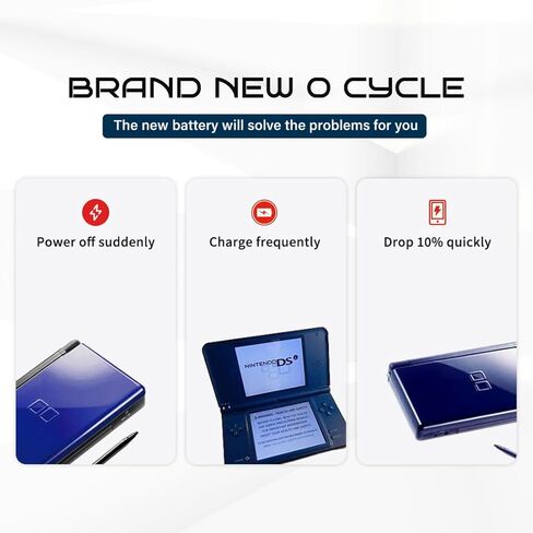بطارية UTL-003، بطارية بديلة لبطارية مشغل الألعاب Nintendo DSi XL، DSi LL، UTL-001، C UTL-A-BP، DS XL، UTL-003 (ليست لجهاز Nintendo DSi NDSi DS Lite) in Kuwait