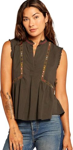 Current/Elliott Women's The Solace Sleeveless Blouse in Kuwait