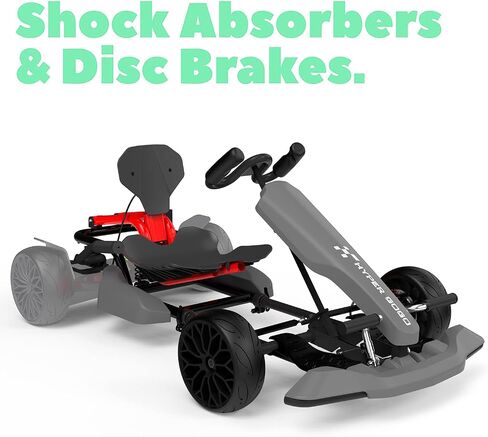 مجموعة HYPER GOGO Drift GoKart - مرفق لوح طائر، سيارة سباق بدواسة خارجية للأطفال والكبار in Kuwait