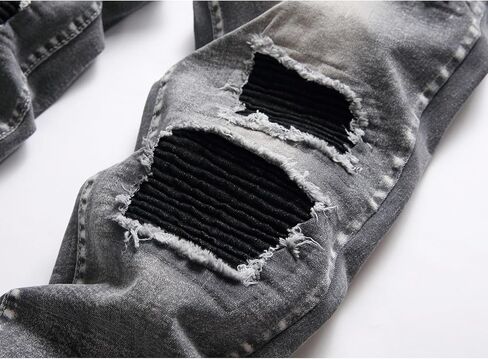 Jeans for Men Stretch Slim Fit Denim Comfort Flex Waist Colored Pants Strechy Regular Fit Tapered Leg in Kuwait