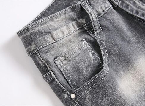 Jeans for Men Stretch Slim Fit Denim Comfort Flex Waist Colored Pants Strechy Regular Fit Tapered Leg in Kuwait