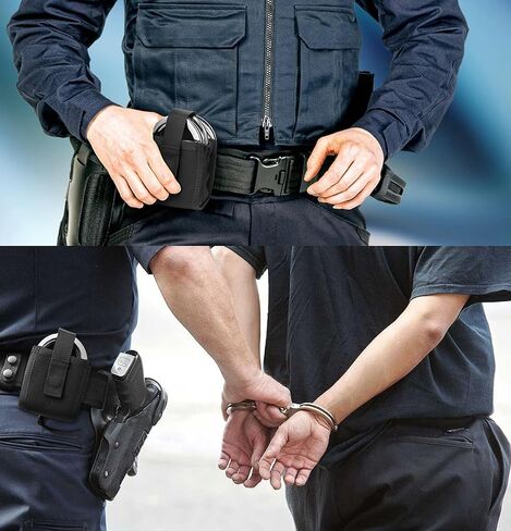 عبوتان من أكياس الأصفاد، حافظة تكتيكية مزدوجة مفتوحة من الأعلى لحزام الخدمة، حافظة أصفاد MOLLE لمناسبة السترة، أصفاد مفصلية/أصفاد سلسلة/أصفاد صلبة قابلة للطي in Saudi Arabia