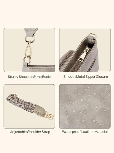 Telena Hobo Bags for Women Leather Purses Crossbody Bag Multi Pockets Large Shoulder Bags with Adjustable Strap in Kuwait